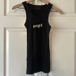 Vintage - Victoria's Secret Angel Black Tank Top - One Size